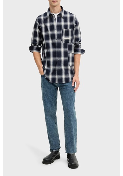 Armani Exchange Erkek Gömlek Xm001149 Af16626 Fb004 Lacivert-bej Lacivert-bej