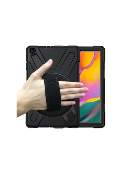 Samsung Galaxy Uyumlu   T510 Tab A 10.1 Kılıf Amazing Tablet Kapak - Siyah