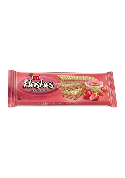 Hoşbeş Çilek Kremalı Gofret 142 G
