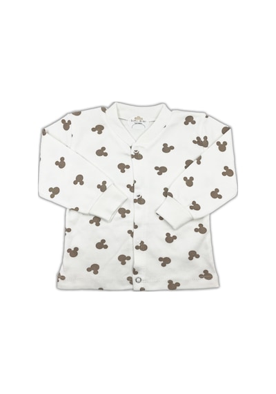 Sema Baby Mickey Mouse Bebek Pijama Takımı – Ekru 0-3 Ay