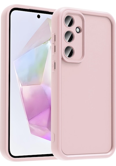 Galaxy Uyumlu A36 Kılıf Kamera Korumalı Zore Ananas Kapak Pembe