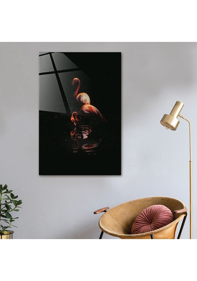 Decorıta Hayvanlar | Cam Tablo | Flamingo