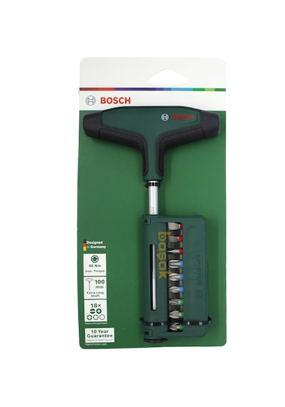 Bosch T Saplı Manyetik Tornavida 18 Parça Bits Seti 1600a039j3