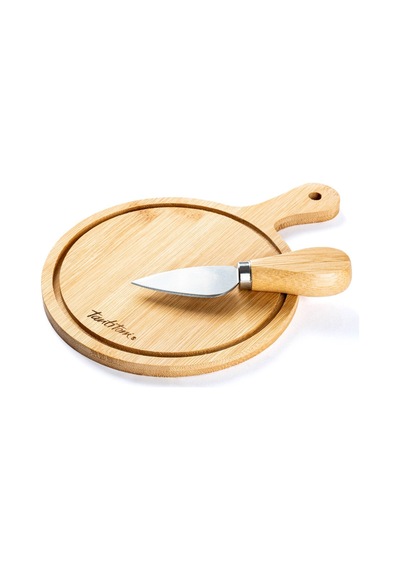 Tantitoni Bambu Peynir Kesme Tahtası Ve Bıçak Seti 19.5x14cm