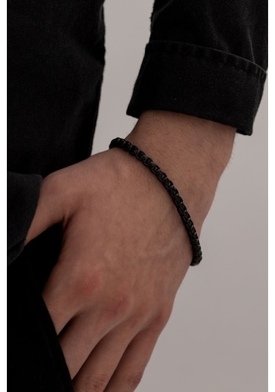 Erkek Çelik Bileklik - Ottoman 4mm Polo Erkek Bileklik Künye İnce Model