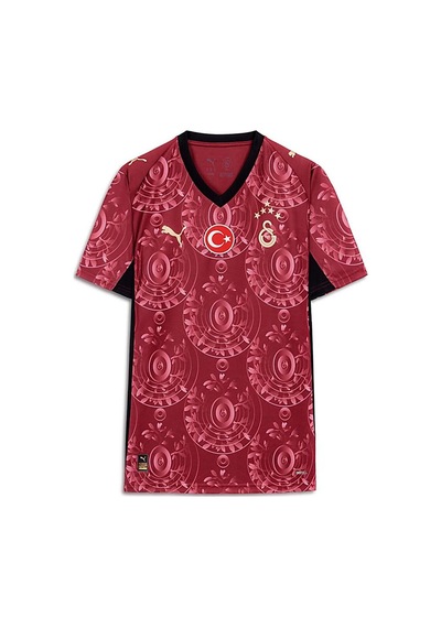 Galatasaray Lisanslı Puma 2025-2026 Bordo Alternatif Forma Aslan Ahşap Kutulu 77981303 Kırmızı