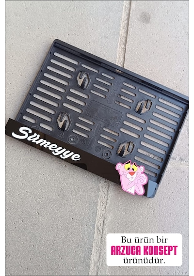 Pleksi Motosiklet Plakalığı Pembe Panter Motor Plakalığı Pink Panter Pembe Panter Motor Plakalık