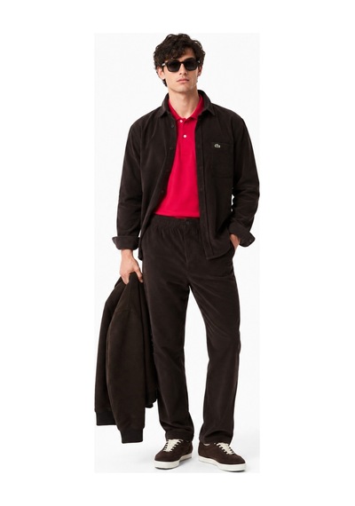 Lacoste Men's Regular Fit Button-down Cotton Shirt Erkek Düğmeli Yaka Pamuklu Kadife Gömlek Kahverengi Lacoste Men's Regular Fit Button-down Cotton Shirt Erkek Düğmeli Yaka Pamuklu Kadife Gömlek Kahverengi