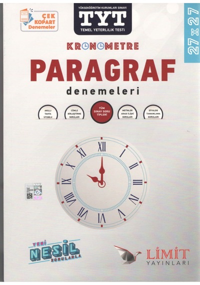 Limit Yayınları Tyt Kronometre Paragraf Denemeleri 2020