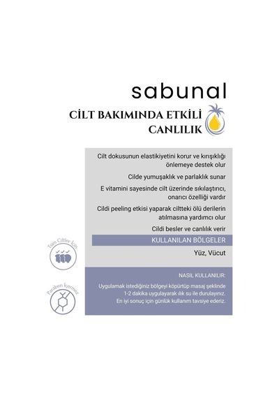 Sabunal Üzüm Sabunu - Cilt Elastikiyet Sabunu 100 G