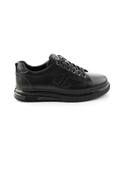 Bambi Siyah Antik Hakiki Deri Erkek Sneaker E01398203041