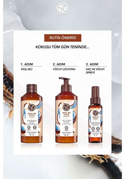 Yves Rocher Duş Jeli - Nemlendirici Tropikal Hindistan Cevizi -sls,sles İçermez,vegan-400ml Diğer