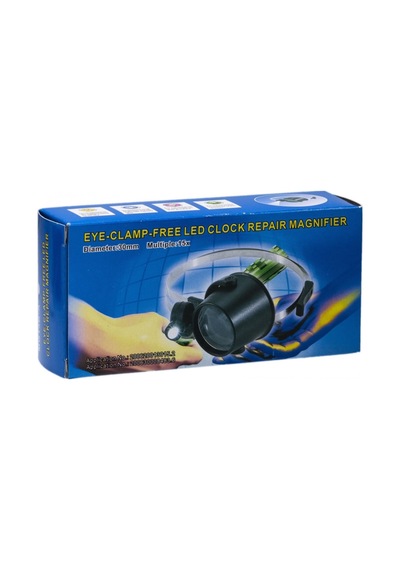 Led Işıklı Başlıklı Saatçi Gözlük Lup Büyüteç 15X Max 2Cm Mg13B-A