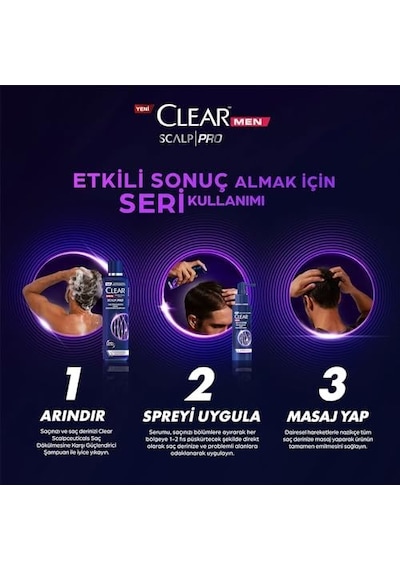 Men Scalp Pro Güçlendirici Şampuan Saç Dökülmesine Ve Kepeğe Karşı Etkili 300 Ml