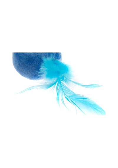 Beeztees Eastland 551157 Kedi Otlu Tüylü Top Oyuncak, 4.5 Cm, Karışık Renkli