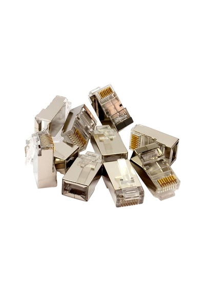 BiSıfır Rj45 Cat6 8p8c Metal Konnektör jak (100 Adet)