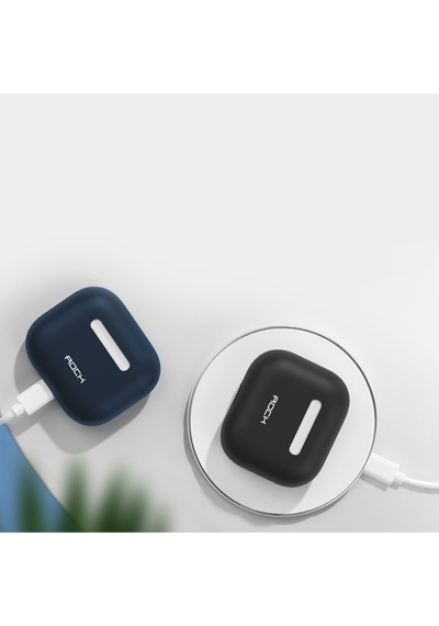 Apple Uyumlu AirPods 3 Silikon Kılıf Siyah
