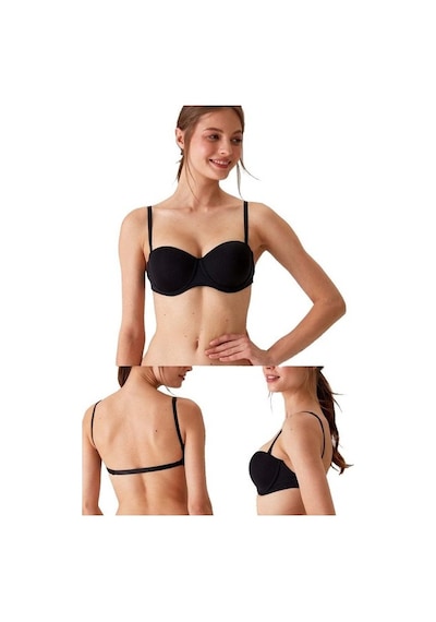 Pierre Cardin Desteksiz Strablez Sütyen 6022 Siyah