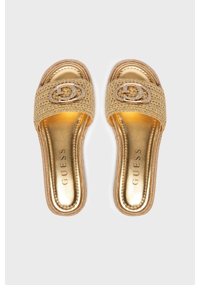 Guess Bayan Terlik Fljklı Fab03 Gold Gold-bej Gold-bej