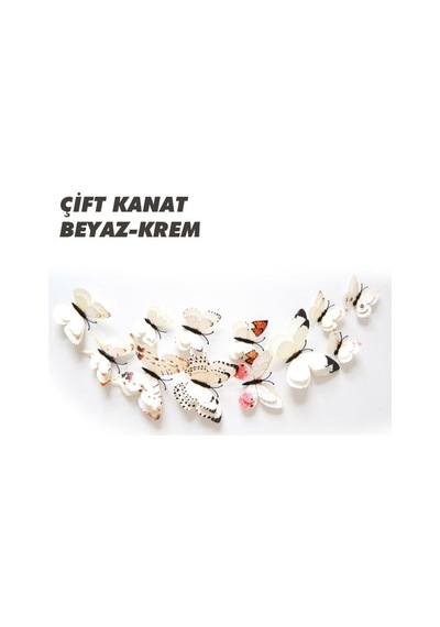 Çift Kanatlı Kelebek Özel Kelebekler 3D Pvc Duvar Ve Buzdolabı Sü