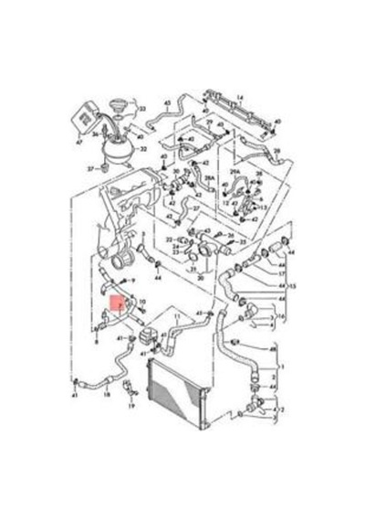 V.W Polo Seat Ibiza Skoda Fabia Radyatör Su Borusu 045121065M 522973108