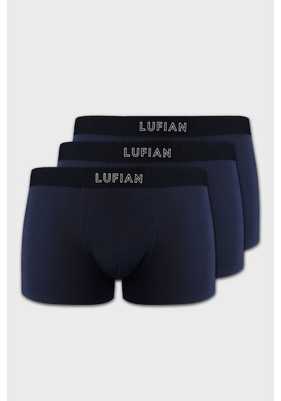 Lufian Mark 3 Adet Erkek Modal Dikişsiz Boxer Lacivert Lacivert 111080035100200 Lacivert