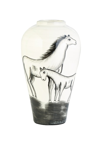 Vitale Cheval Seramik Vazo 48 Cm Ak.wlt0535
