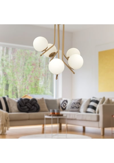 Nida 5Li Komple Eskitme Boyalı Modern Mutfak Yatak Odası Salon Avize
