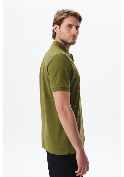 AR-MA Arma Erkek Basic Regular Fit % 100 Pamuk Pike Polo Yaka Tişört Y29374355702 Yeşil