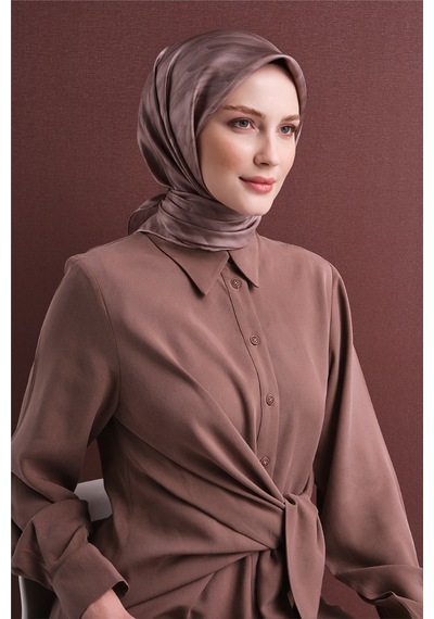 Armine Sura İpek Eşarp 2026-2027 - Sonbahar Kış-asm9630 Gül Kurusu