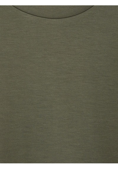 Lcw Modest Yeşil Soft Touch Çizgili Kadın Sweatshirt Tunik