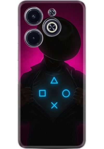 Infinix Uyumlu Hot 40i Kılıf Resimli Desenli Silikon Platinium Series Xoxo 1849