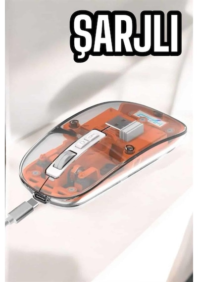Kablosuz Mouse Fare 5.0 Bluetooth Bağlantılı Usb Girişli Yeni Nesil Standart