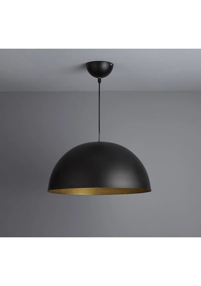 Mylights Metal Sarkit Rustik Retro  28 Cm Siyah  Içi Sari Avize