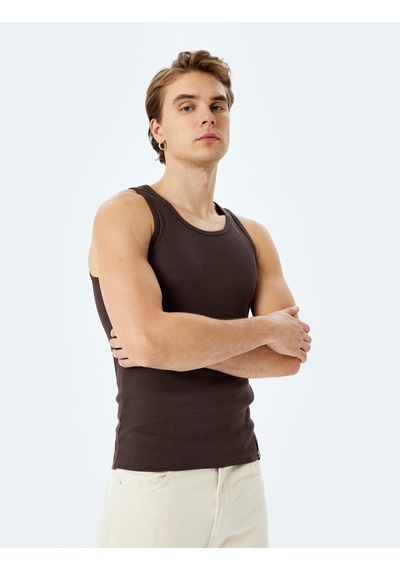 Koton Bisiklet Yaka Slim Fit Kolsuz Basic Atlet Kahverengi 5sam30003mk Kahve Kahverengi Koton Bisiklet Yaka Slim Fit Kolsuz Basic Atlet Kahverengi 5sam30003mk Kahve Kahverengi