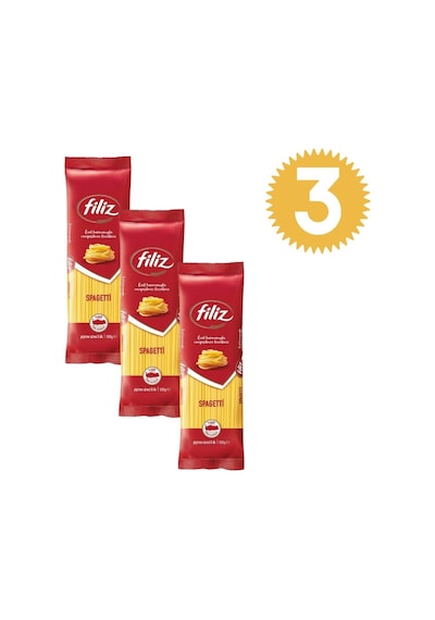 Filiz Spagetti Makarna 500gr Çubuk X3 Adet