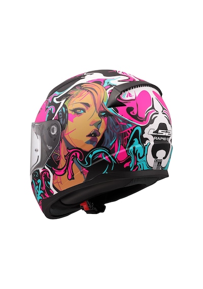 Ls2 Rapid 2 Cyberg Kapalı Kask Mor
