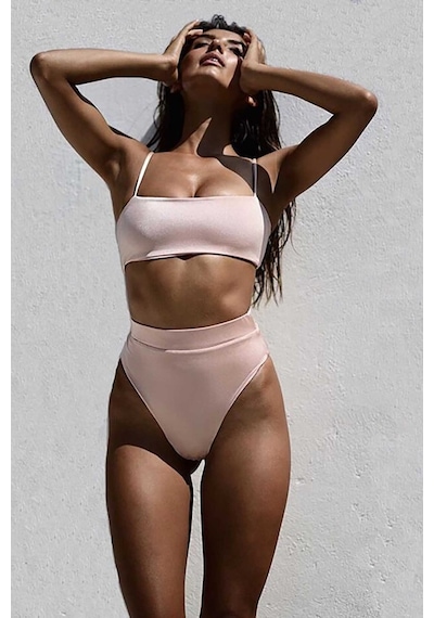 Angelsin V Kesim Yüksek Bel Bikini Takım