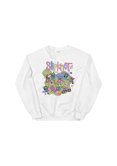 Tarzsokak Slipknot Sweatshirt Beyaz