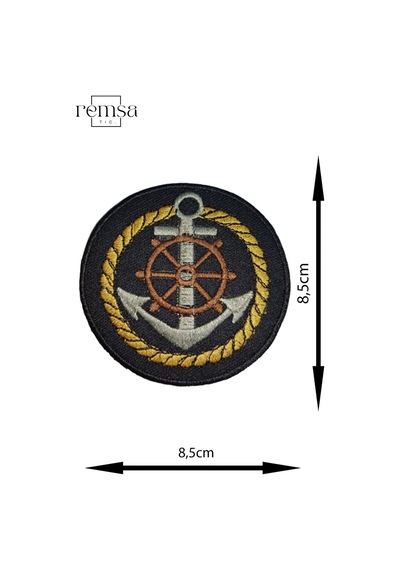 Ütü Ile Yapışan Arma - Yama - Patch - Çapa Denizci Modeli 8,5cm X 8,5cm - 518646988