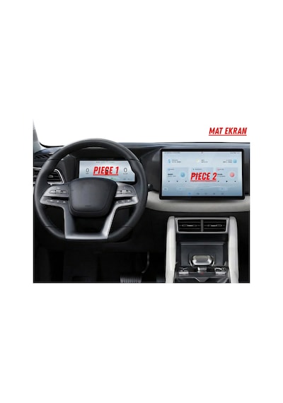 Byd Atto 2 Hayalet Gösterge Ve Multimedya Uyumlu Mat Ekran Koruyucu
