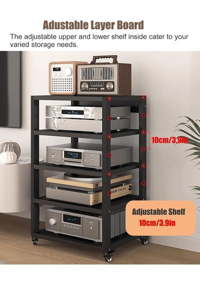 Sağlam, 5 Kademeli Tekerlekli Ses Rafı, Ev Sineması Ve Stereo Sistemleri İçin Hifi Av Rafı, Ses Tutkunları İçin Uzun Ömürlü Eğlence Mobilyası Çok Renkli Sağlam, 5 Kademeli Tekerlekli Ses Rafı, Ev Sineması Ve Stereo Sistemleri İçin Hifi Av Rafı, Ses Tutkunları İçin Uzun Ömürlü Eğlence Mobilyası Çok Renkli