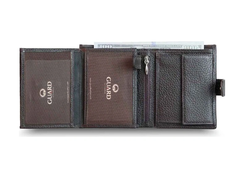 Guard Kahverengi Patlı Bozuk Para Cepli Çok Bölmeli Dikey Model Hakiki Deri Erkek Cüzdanı - Grd251025wt1624 Diğer