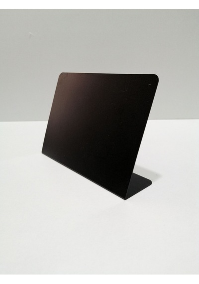 10 Ad Silinebilir Karatahta Siyah Etiket Stand İsimlik 14x10 Cm