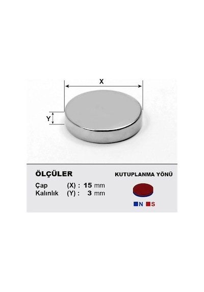 Neodyum Yüksek Güçlü Mıknatıs 10 Lu Paket