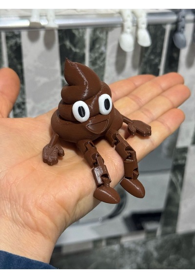 3dprototürk Kaka Emojisi Eğlenceli Banyo Dekoratif Figür Seti