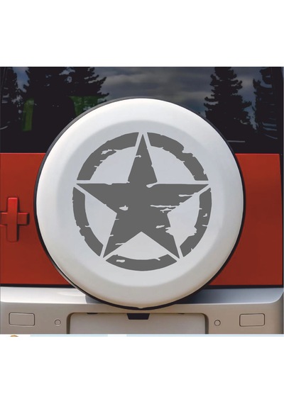 Askeri Yıldız Sticker - 4x4 Off Road Adventure Kamp Avcı Sticker - Araba Oto Motosiklet Karavan Sticker - 00677 15x15 Cm