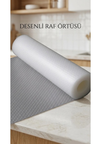 Şeffaf Kaymaz Raf Ve Çekmece Örtüsü 45x300 Cm Dolap İçi Koruma