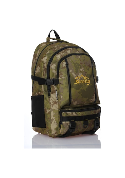 Strong Bag Strong 17-18.4 İnch Laptop Bölmeli Büyük Boy Sırt Çantası ,dağcı Çantası,seyahat Kamp Çantası Yeşil Kamuflaj