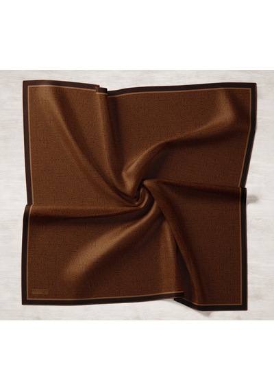 Silk Home Labirent Desen Lyocell Monare Eşarp - 6424 Tarçın